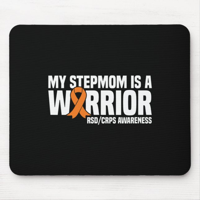 Meine Stepmutter ist ein kriegerischer Orange Ribb Mousepad (Vorne)