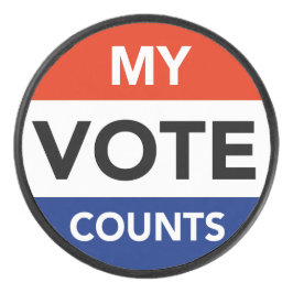 Meine Stimme zählt Eishockey Puck