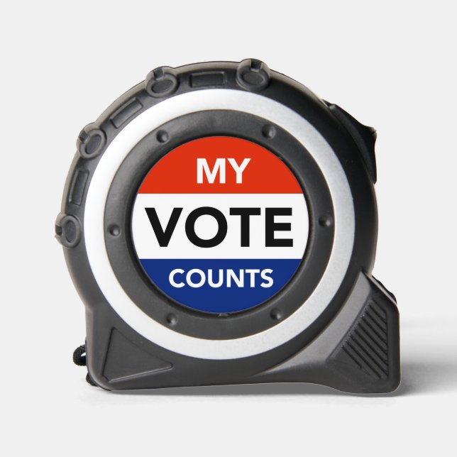 Meine Stimme zählt Maßband (Vorderseite)