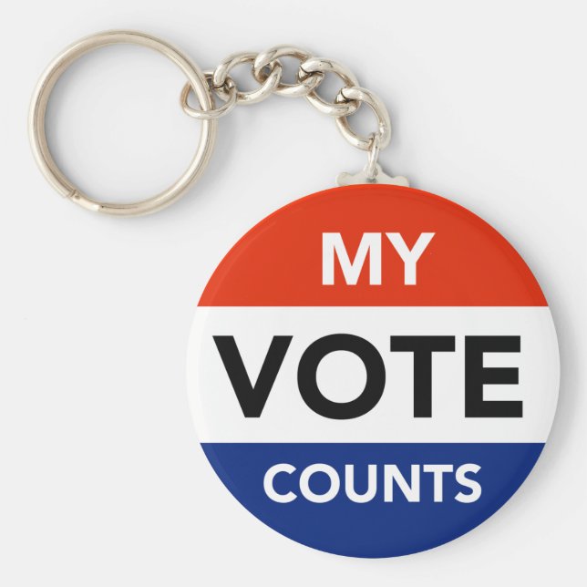 Meine Stimme zählt Schlüsselanhänger (Vorne)