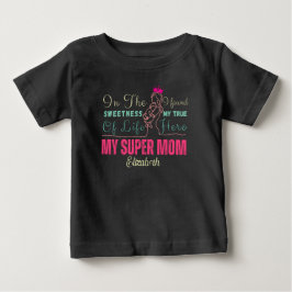 Meine Super-Mama, die Beste Baby T-shirt