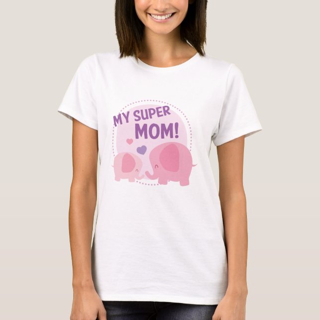 Meine Super-Mama T-Shirt (Vorderseite)
