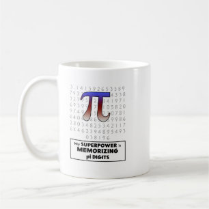 Meine Supermacht ist es, sich Pi-Ziffern zu merken Kaffeetasse