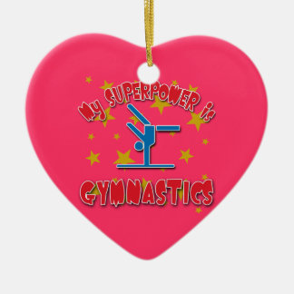 Meine Supermacht ist Gymnastik Keramik Ornament
