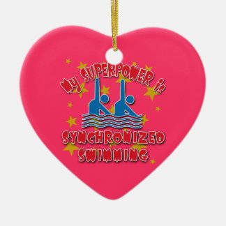 Meine Supermacht ist Synchronschwimmen Keramikornament