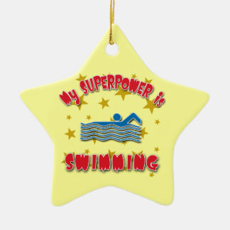 Meine Supermacht schwimmt Keramikornament