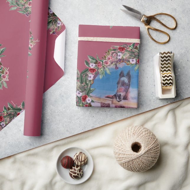 meine süße jamie blumen Geschenkpapier (Kunsthandwerk)