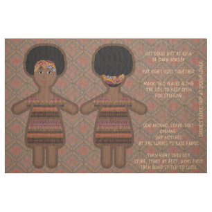 Meine süße Puppe mit dunkler Haut - Ethnische Pupp Stoff