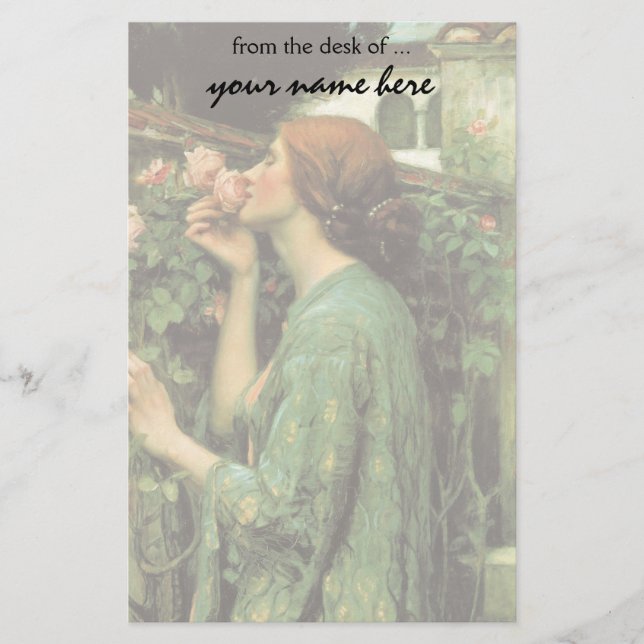 Meine süße Rose oder Soul der Rose durch Briefpapier (Vorderseite)