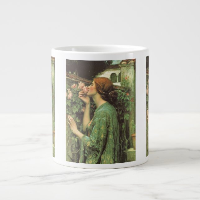 Meine süße Rose, oder Soul der Rose von Waterhouse Jumbo-Tasse (Vorderseite)