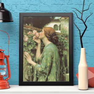 Meine süße Rose, oder Soul der Rose von Waterhouse Poster