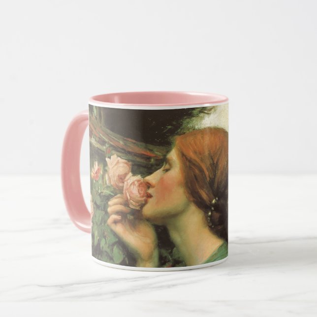 Meine süße Rose, oder Soul der Rose von Waterhouse Tasse (Vorderseite Links)