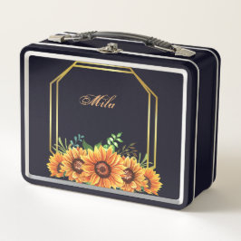 Meine Süßkarton-Blume, die schwarze Lunchbox
