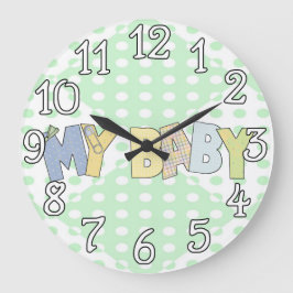 Meine Sweet Baby Kinderzimmer Wall Clock Große Wanduhr
