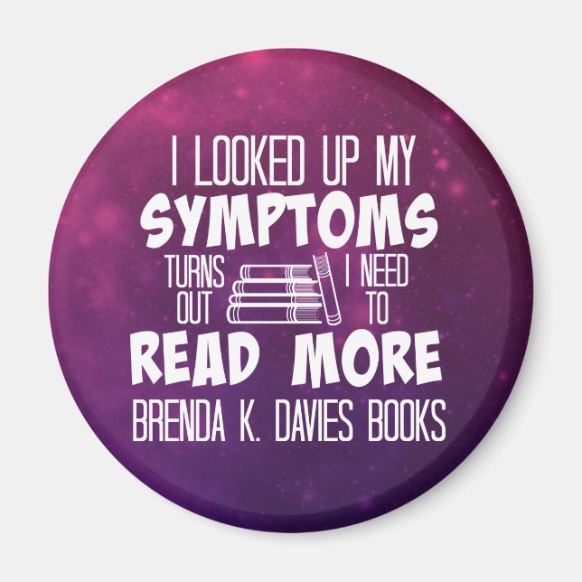 Meine Symptome aufgespürt Brenda K Davies Bücher Magnet (Vorne)