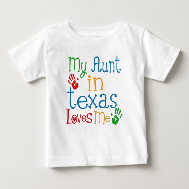 Meine Tante in Texas Lieben Baby T-shirt (Vorderseite)