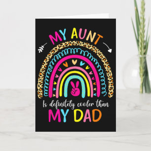 Meine Tante ist definitiv cooler als mein Papa Kin Karte