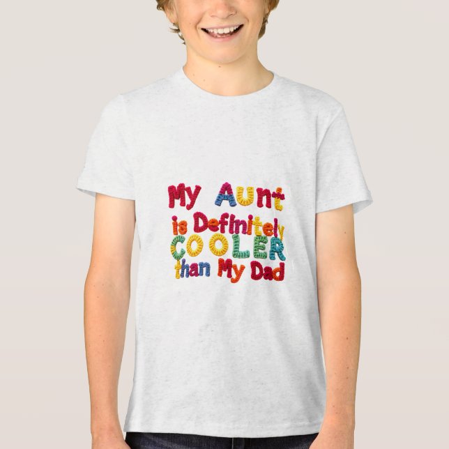 Meine Tante ist definitiv Cooler als mein Vater Tri-Blend Shirt (Vorderseite)