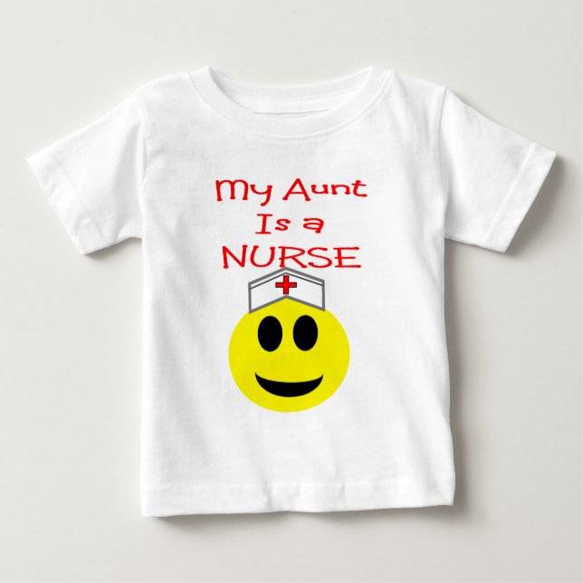 Meine Tante ist ein NURSE Baby T-shirt (Vorderseite)