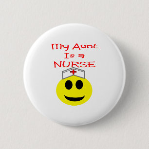 Meine Tante ist eine KRANKENSCHWESTER Button