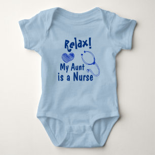 Meine Tante ist Krankenschwester-Baby-Bodysuit Baby Strampler