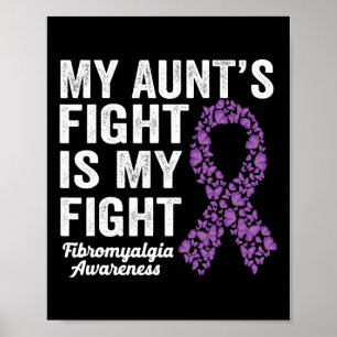 Meine Tante kämpft gegen meine Lila Fibromyalgie A Poster