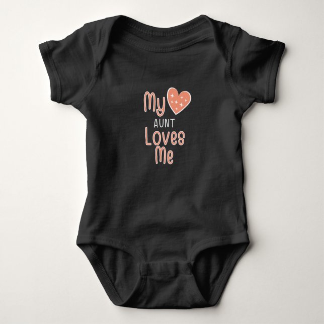 Meine Tante Liebe Me Baby Bodysuit Baby Strampler (Vorderseite)
