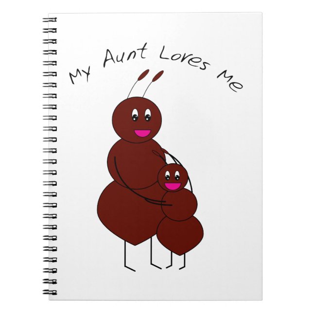 Meine Tante Liebe Me Notebook Notizblock (Vorderseite)