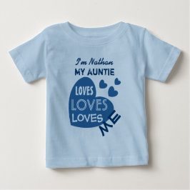 Meine Tante Liebe mich mit dem benutzerdefinierten Baby T-shirt