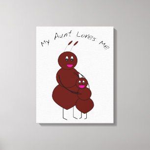 Meine Tante Lieben Ich habe Kanvas überzogen Leinwanddruck
