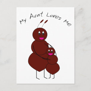Meine Tante Lieben Ich Postkarte