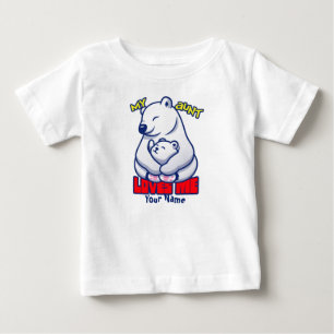 Meine Tante Lieben Me Polar Bär Baby T-shirt