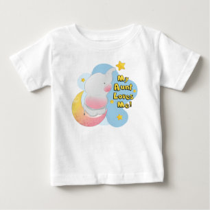 Meine Tante Loves Me Elephant Baby T-shirt