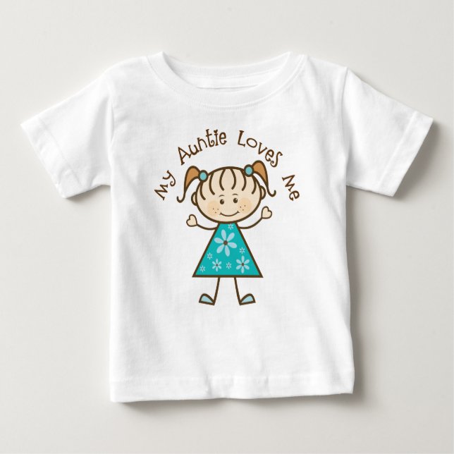 Meine Tante Loves Me Gift Baby T-shirt (Vorderseite)