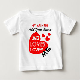 Meine Tante Loves Me mit rote Baby T-shirt