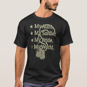 Meine Tante, mein Soldat Helden Proud Militär Nich T-Shirt