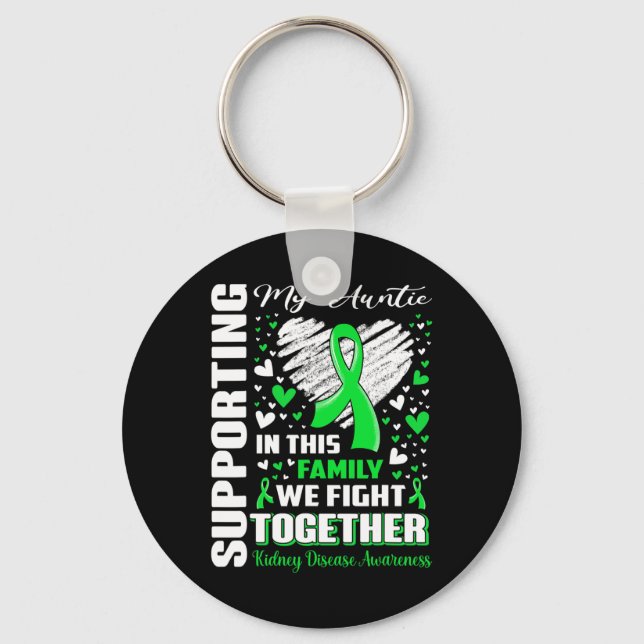 Meine Tante Nierenerkrankung Bewusstsein Schlüsselanhänger (Vorderseite)