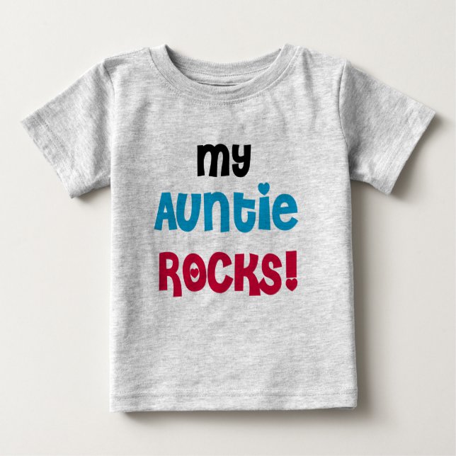 Meine Tante Rocks Baby T-shirt (Vorderseite)