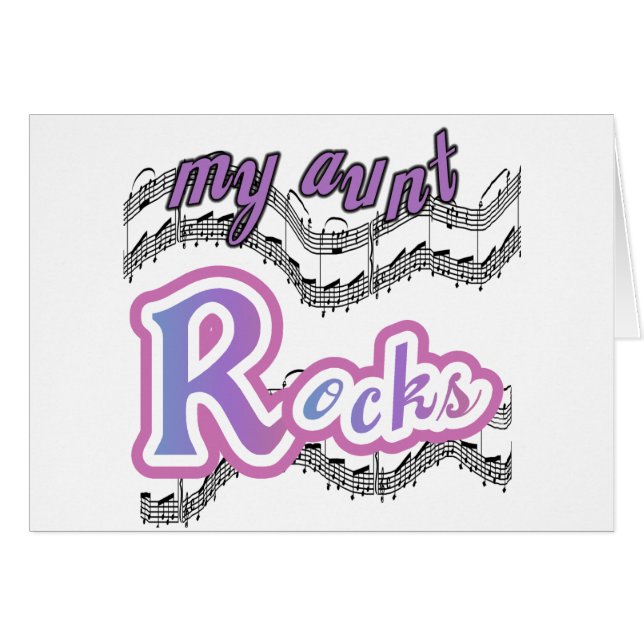 Meine Tante Rocks Tshirts und Geschenke (Vorderseite (Horizontal))