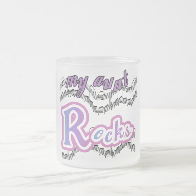 Meine Tante Rocks Tshirts und Geschenke Mattglastasse (Mittel)