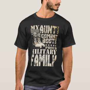 Meine Tante trägt Kampfstiefel, eine stolze Milit T-Shirt