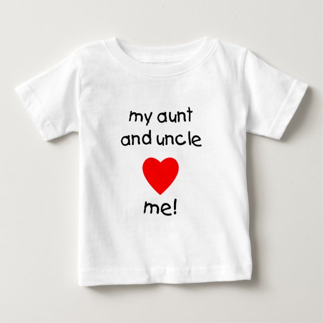 Meine Tanten- u. Onkel-Liebe ich Baby T-shirt (Vorderseite)