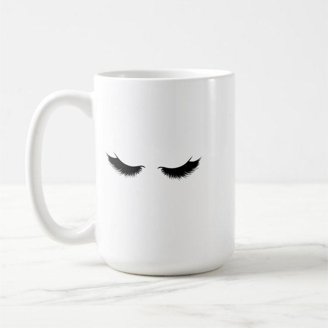 Meine Tasse mit Lashes (Links)