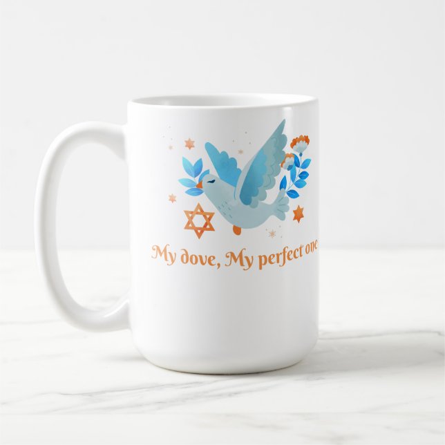 Meine Taube, meine perfekte Eins Kaffeetasse (Links)