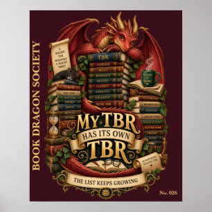 Meine TBR hat ihre eigene TBR Book Dragon Societ Poster
