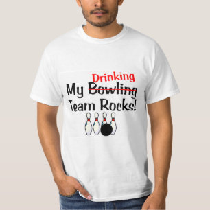 Meine Team-Felsen des Bowlings-(Trinken) T-Shirt
