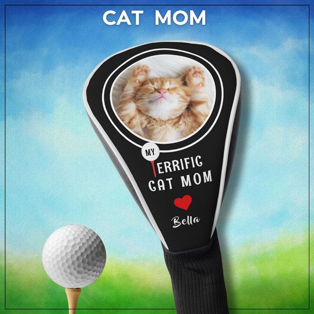 Meine Terrific Cat Mama Personalisiert Golfer Foto Golf Headcover (Von Creator hochgeladen)