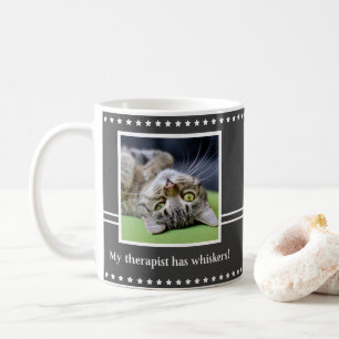 Meine Therapeutin hat Schnurrhaare Foto Kaffeetasse