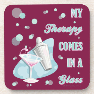 MEINE THERAPIE KOMMT IN EIN GLAS! GETRÄNKEUNTERSETZER