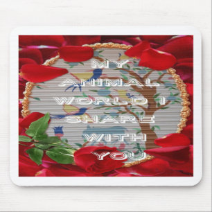 Meine Tierwelt: Schönes Baum- und Vogeldesign Mousepad